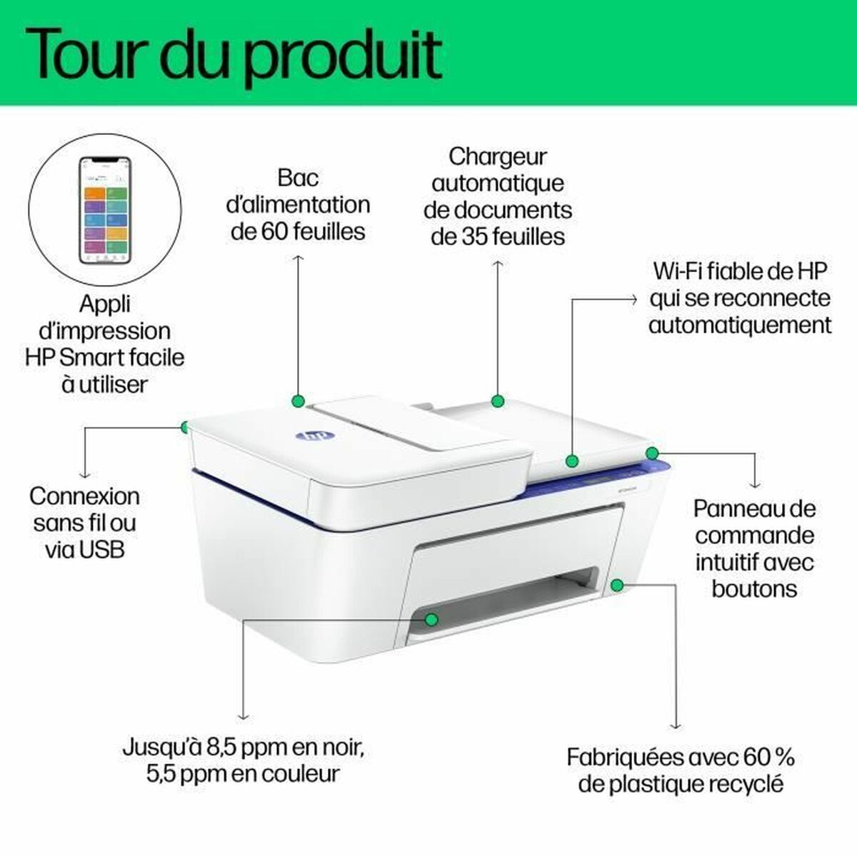 Multifunctionele Printer HP 60K30B